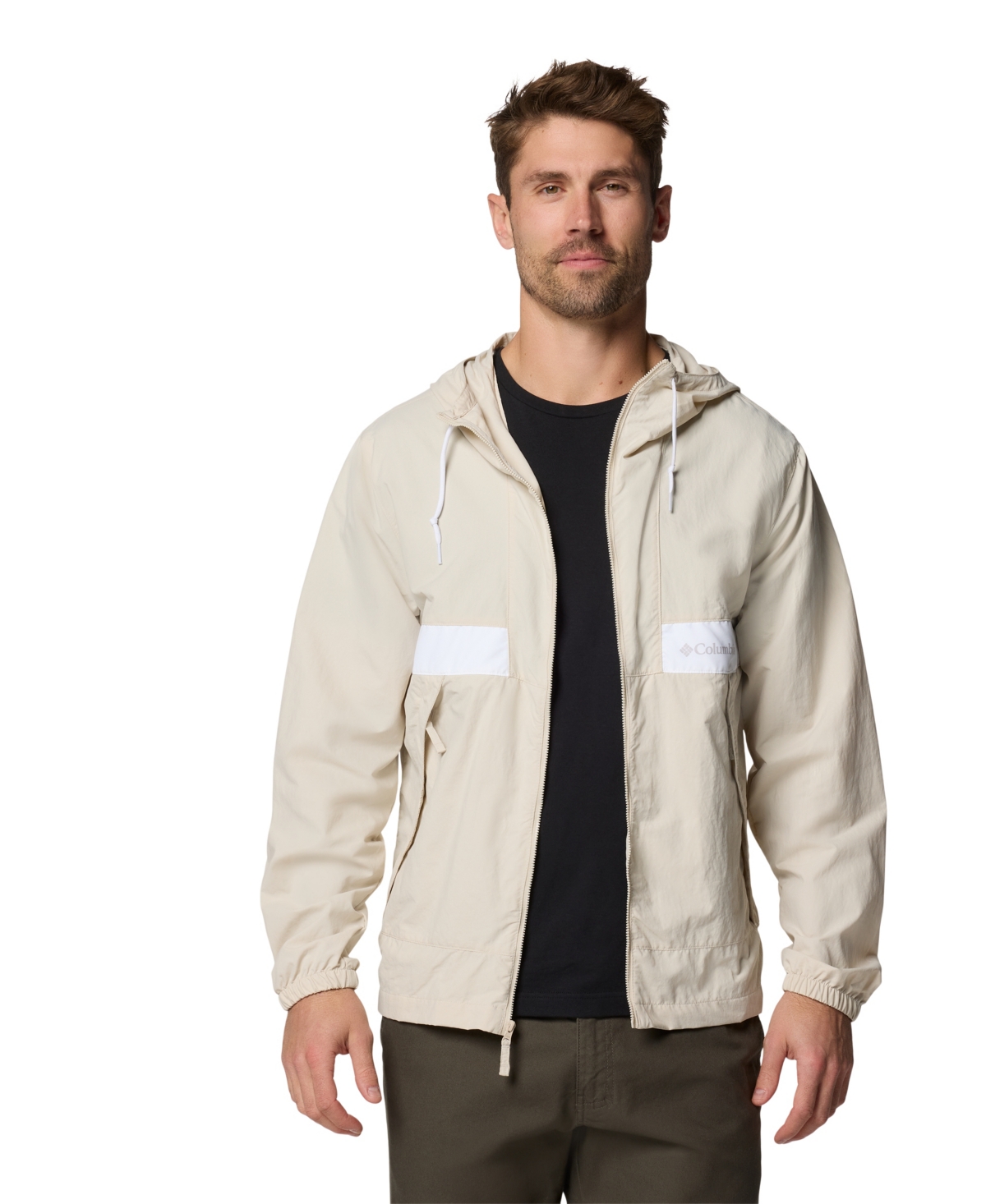 COLUMBIA MEN'S SPIRE VALLEY HOODED WINDBREAKER 