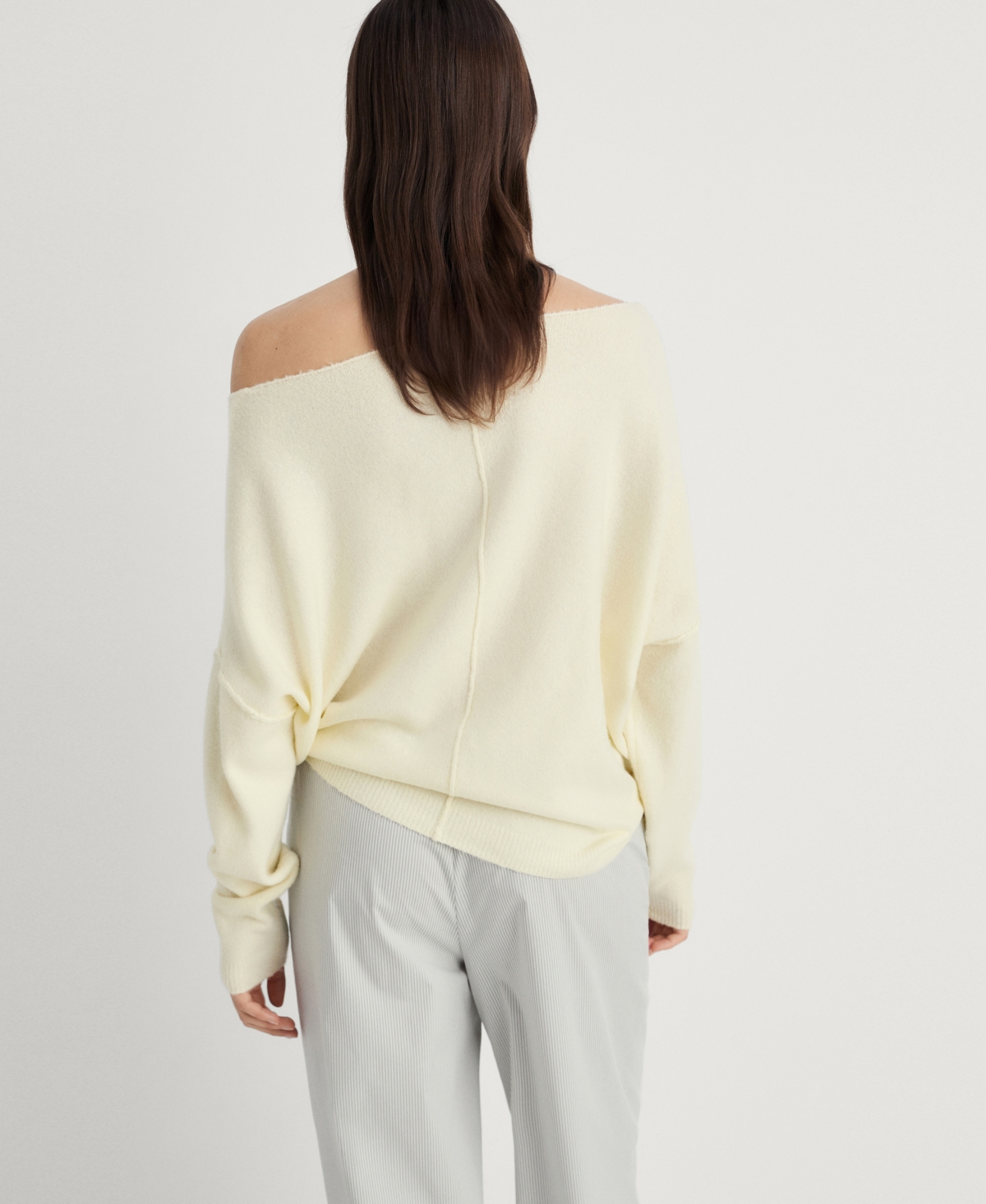 Mango Women's Oversize Knit Sweater In Vanilla