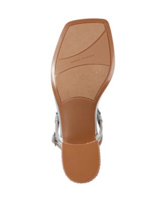 Women's Caylie Embellished T-Strap Block Heel Sandals