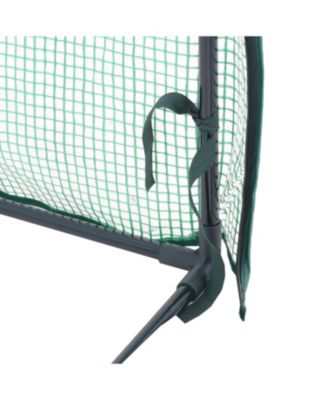 Outdoor Deluxe Portable Large Potted Plant and Starter Tomato Plant Greenhouse with Roll-Up Door - Green