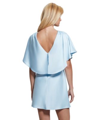 Women's Jasmine Round-Neck Cape-Back A-Line Dress