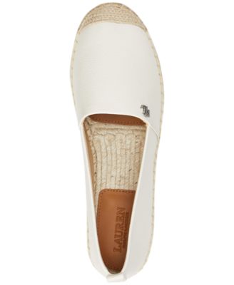 【送料&関税込】Ralph Lauren Cameryn Logo Espadrillas Cameryn IV Tumbled Leather Espadrille | Ralph Lauren