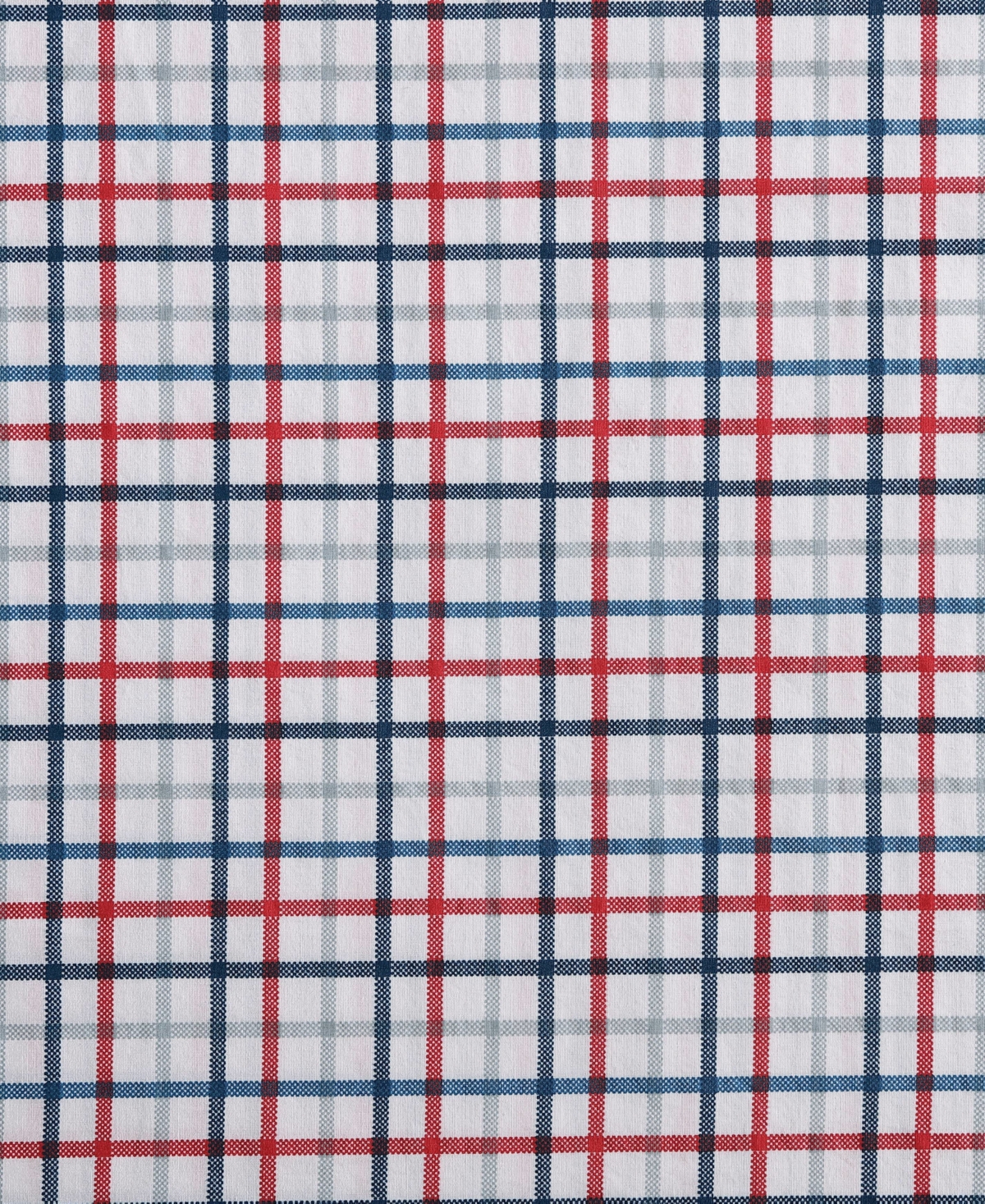 Nautica Boating Tattersall Plaid Grey Full Sheet Set In Boating Tattersall Red