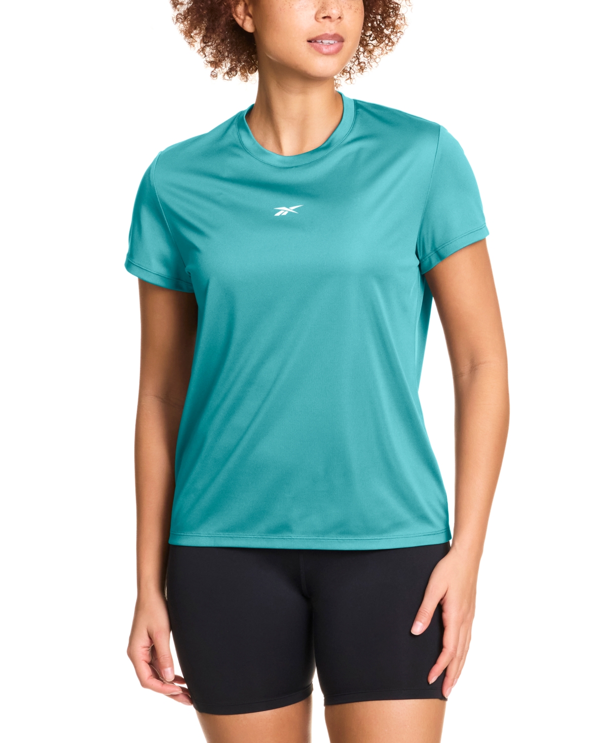 Reebok Women's Id Performance Tech Short-sleeve T-shirt In Green