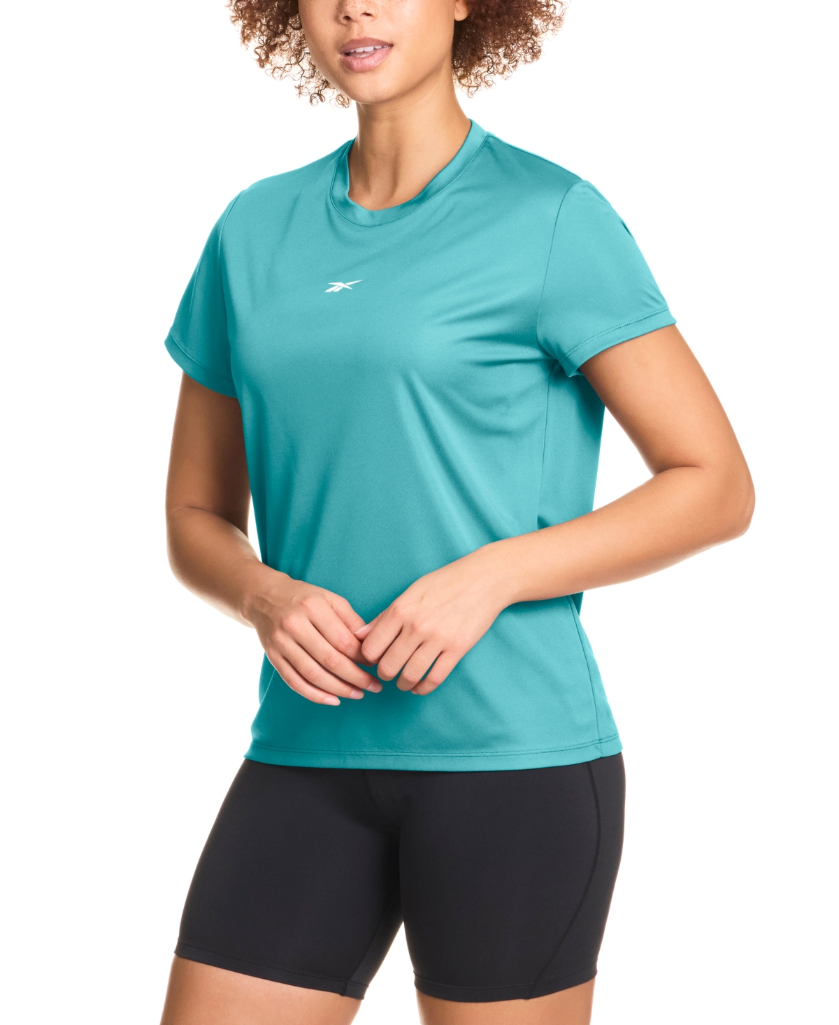 Reebok Women's Id Performance Tech Short-sleeve T-shirt In Green