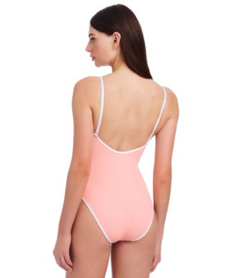 Women's Key Item Stay Connected Tie-Front Swimsuit