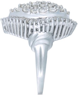 Diamond Statement Ring (3 ct. t.w.) in 14k White Gold