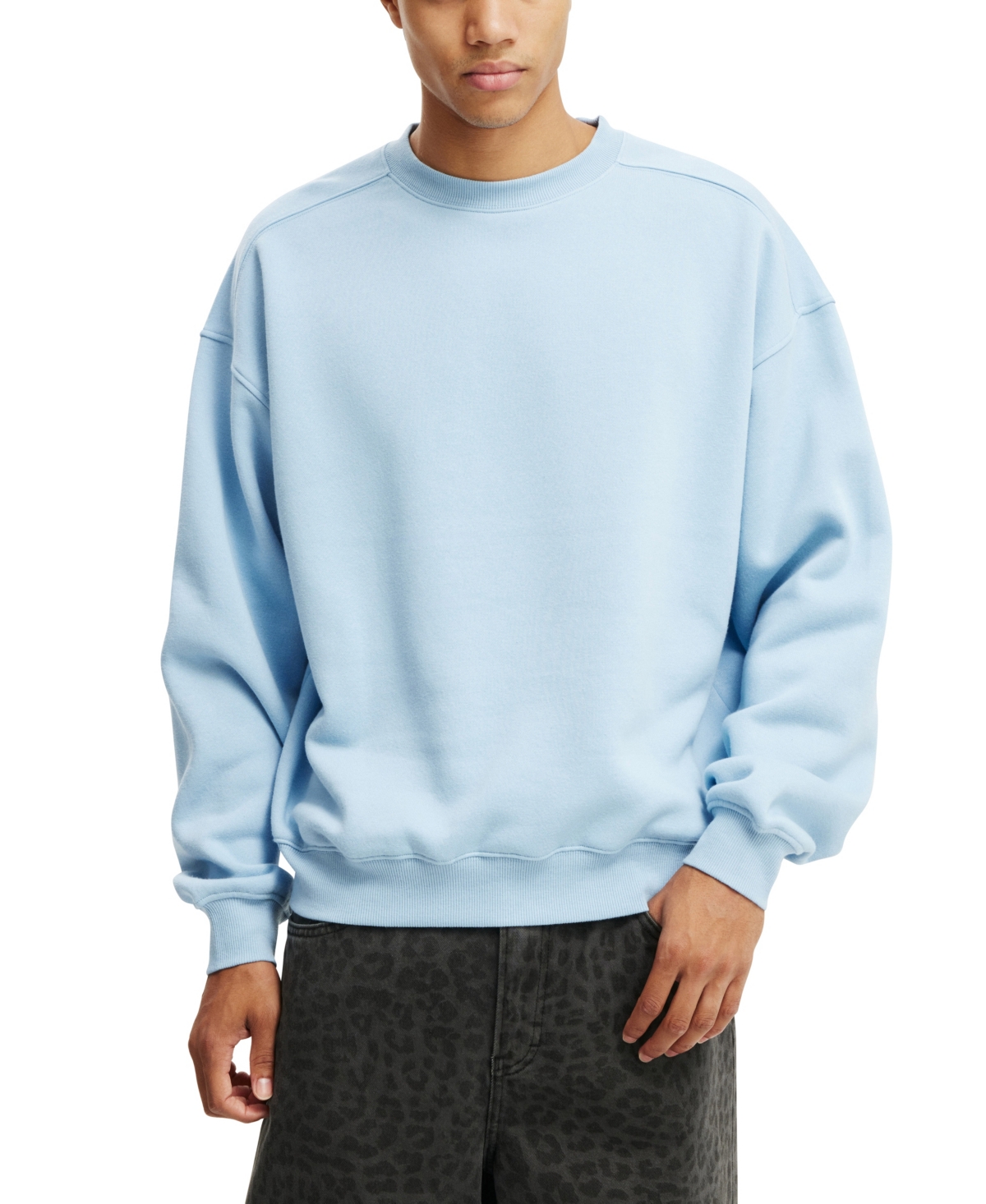 COTTON ON MEN'S BOX FIT CREW SWEATER 