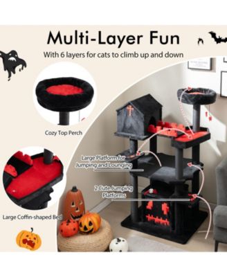Gothic Cat Tree Stylish & Spooky Multi-Level Tower for Cats