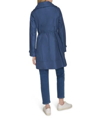 Women's 36” Travel Packable Rain Jacket with Gold Trim