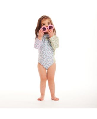 Infant Girls Floral Print Rash Guard