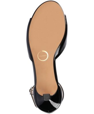 Women's Jezzie Peep Toe Kitten Heel Dress Sandals