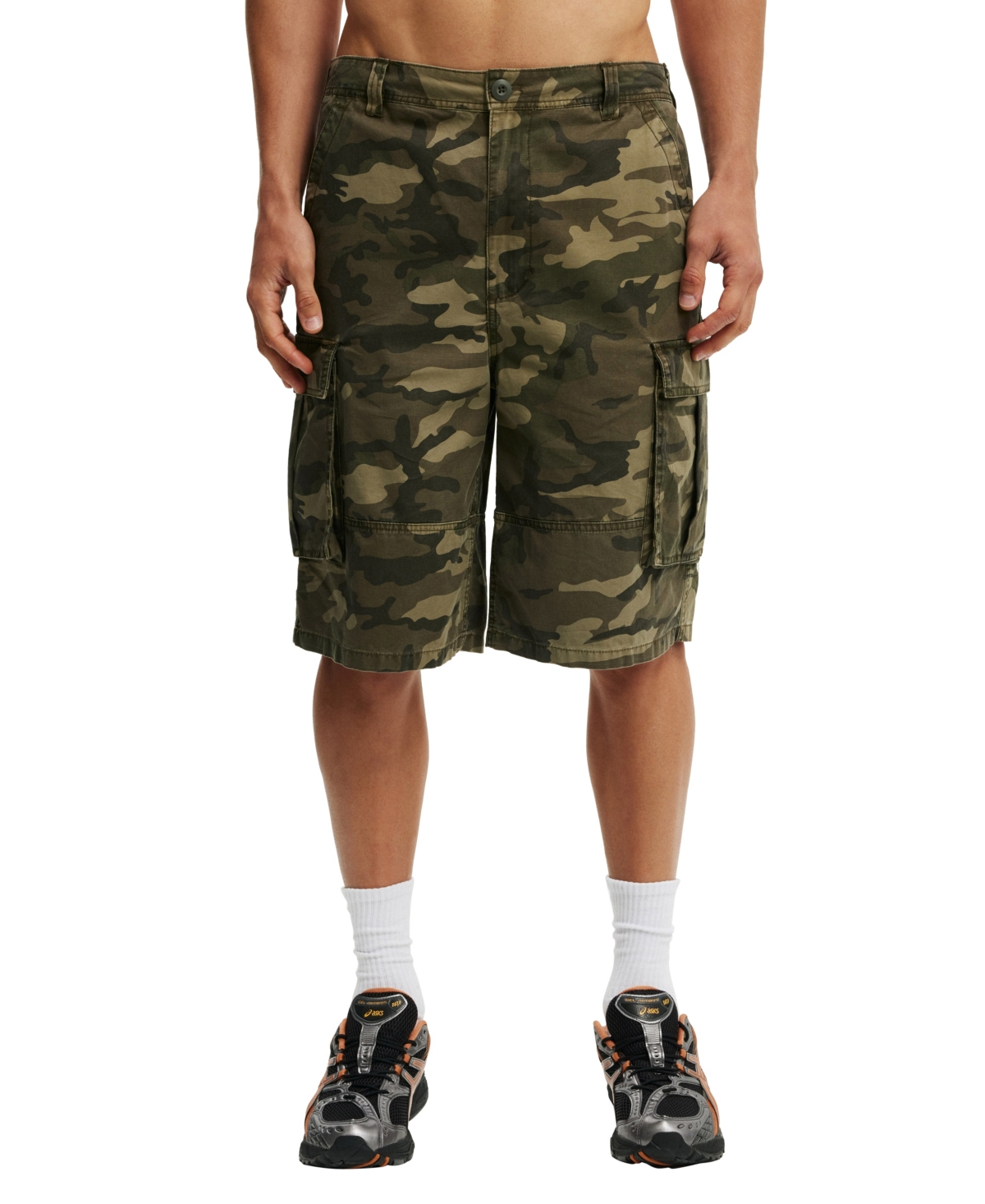 Shop Cotton On Men's Baggy Cargo Shorts In Camo