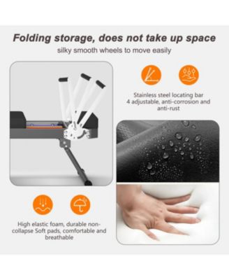 Streamdale Pilates core bed, foldable home high quality, yoga studio same commercial fitness equipment, black