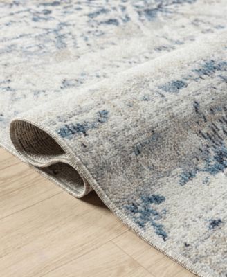 Lr Home Lainey Washable Lan 272 Rug Collection In Ivory,blue