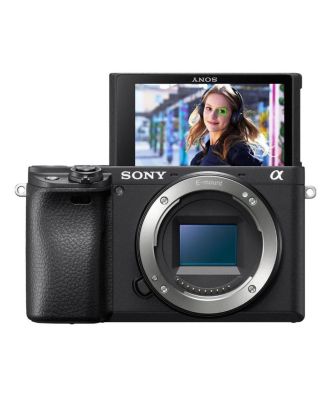 Alpha a6400 Mirrorless Camera (Body Only) Bundle: Shoulder Bag, 32GB SD Card, Cleaning Kit, Card Reader, SD Case, Spare Battery