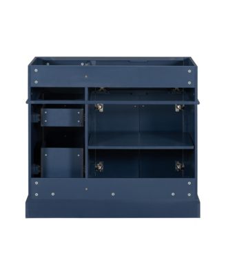 36" Freestanding Bathroom Vanity with Drawers and Shelf