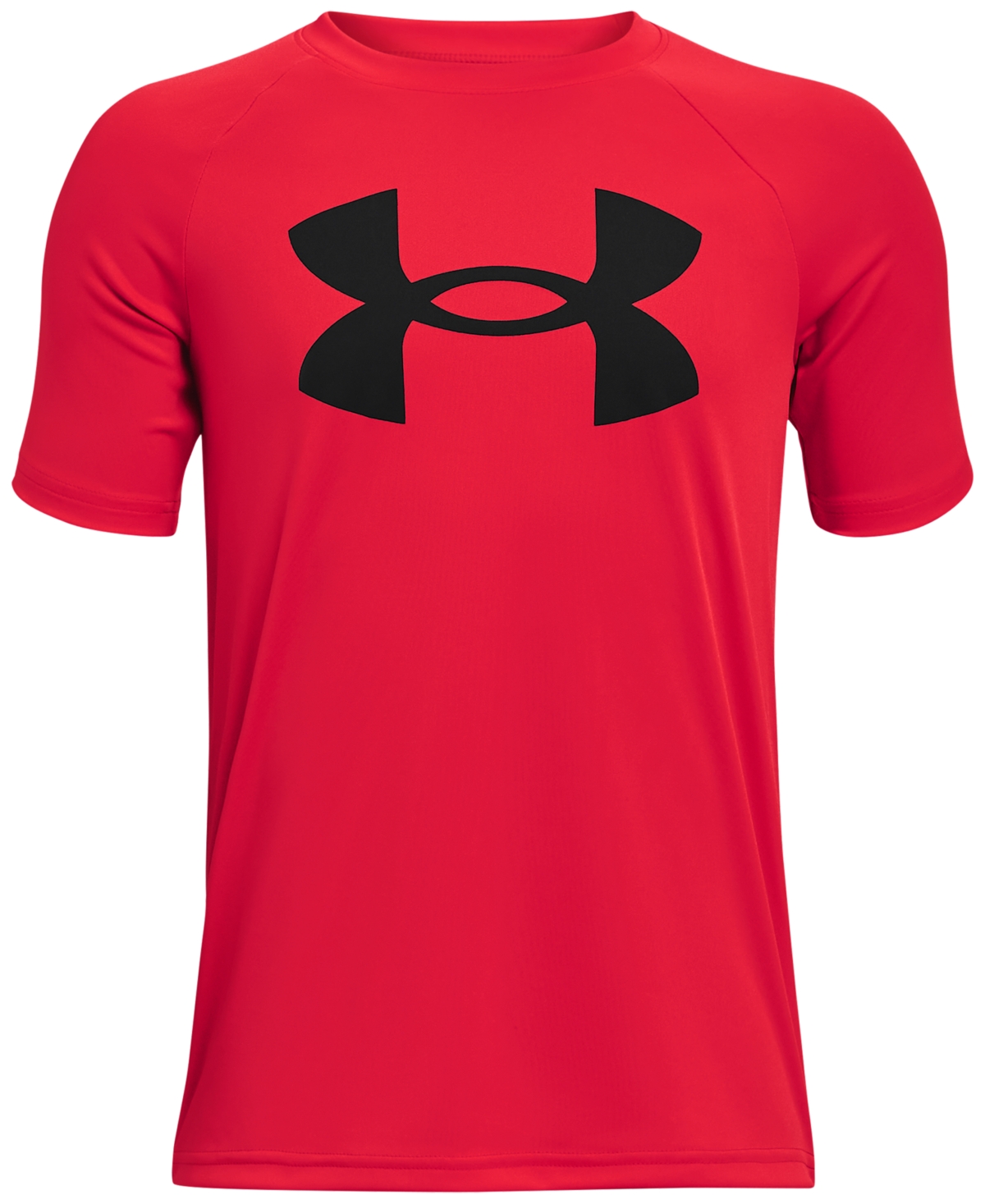 Under Armour Big Boys Tech Big Logo Short Sleeve T-shirt In Red,black