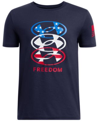 Under Armour - Big Boys Freedom Stacked Graphic T-Shirt