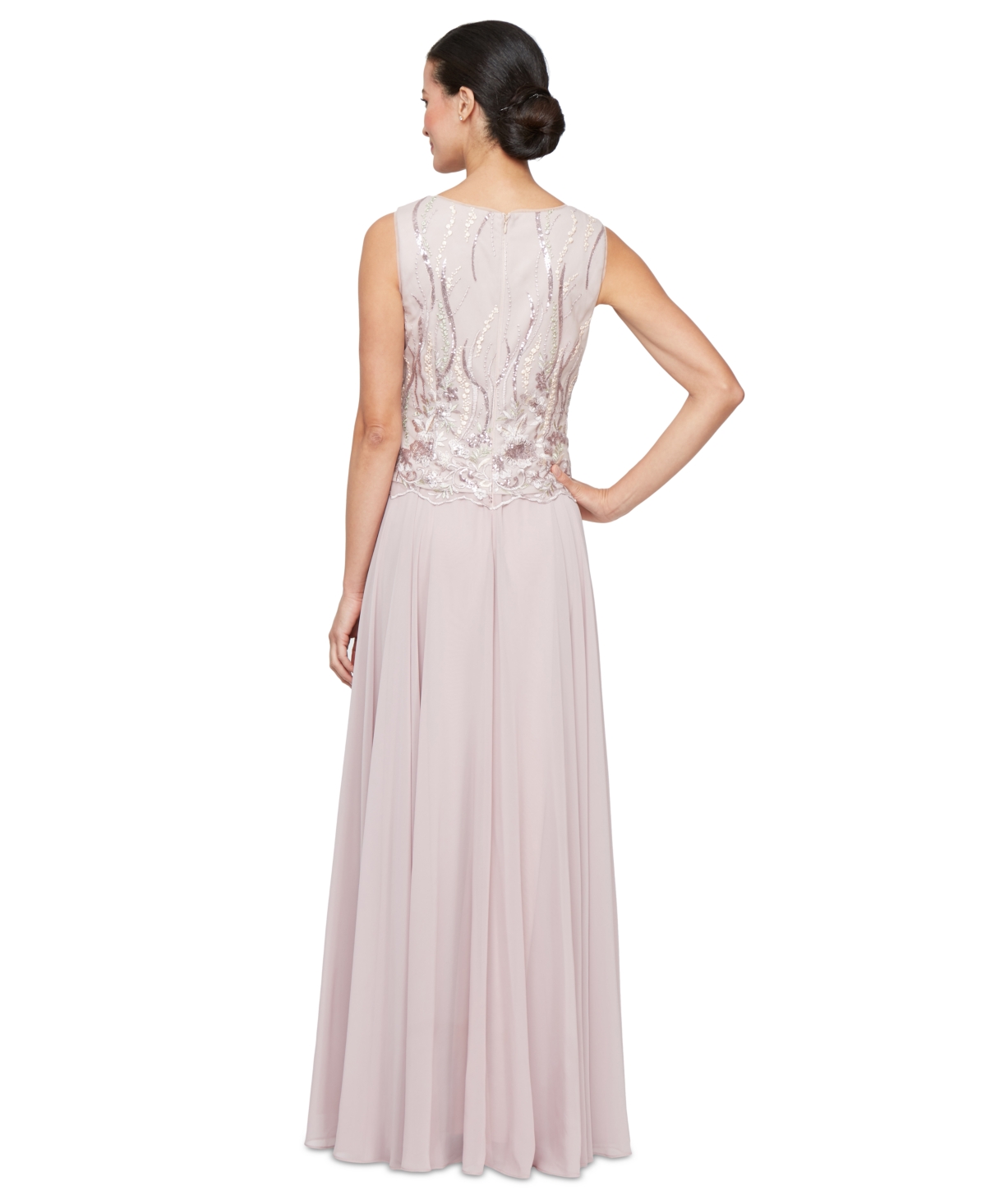 Alex Evening Women's 2-Pc. Embroidered Jacket & Gown Set