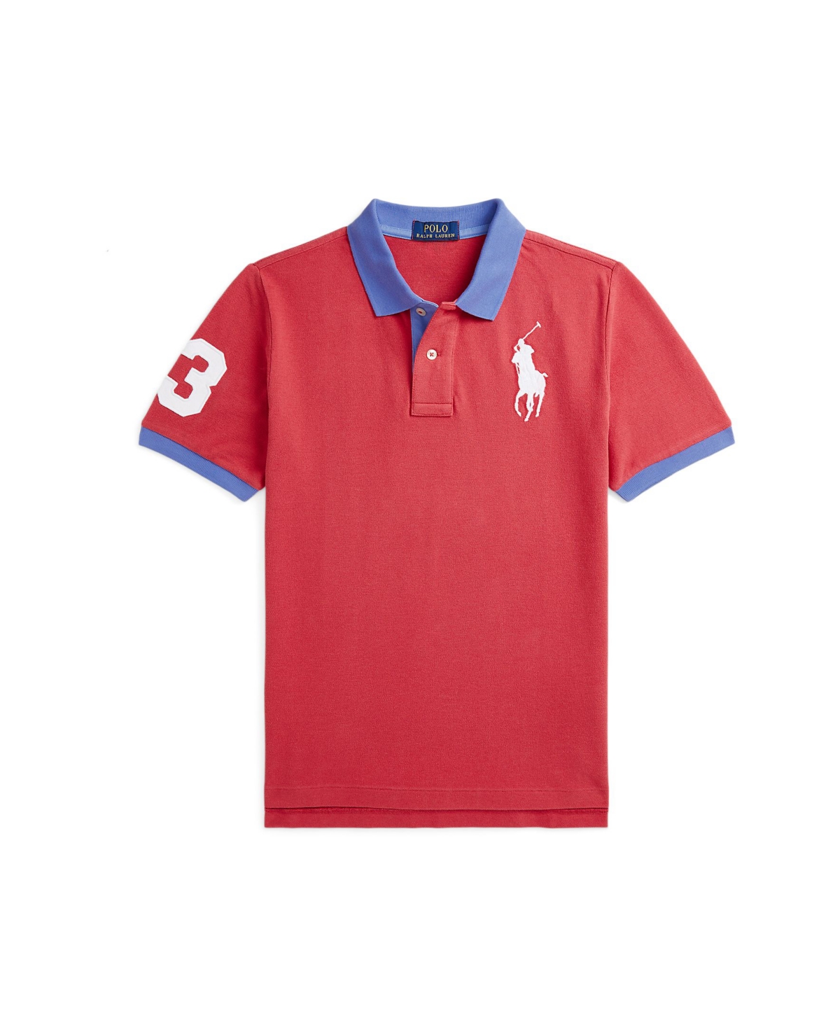 Polo Ralph Lauren Big Pony Cotton Mesh Polo Shirt In Nantucket Red