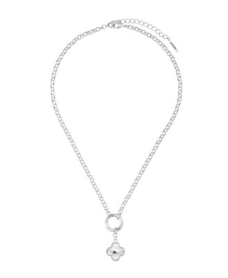 Diamond Cut Clover Pendant Necklace