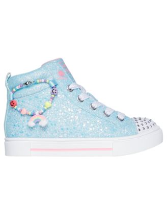 Little Girls Twinkle Toes: Twinkle Sparks - Charm Bestie High-Top Light-Up Casual Sneakers from Finish Line