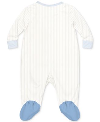Baby Boys Mickey Mouse Footed Coverall & Hat, 2 Piece Set