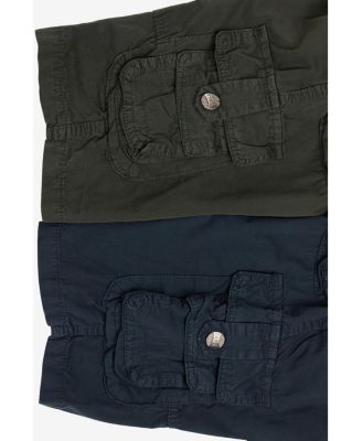 Big Boys 2 Pack Combo Belted Twill Cargo Shorts 8-18