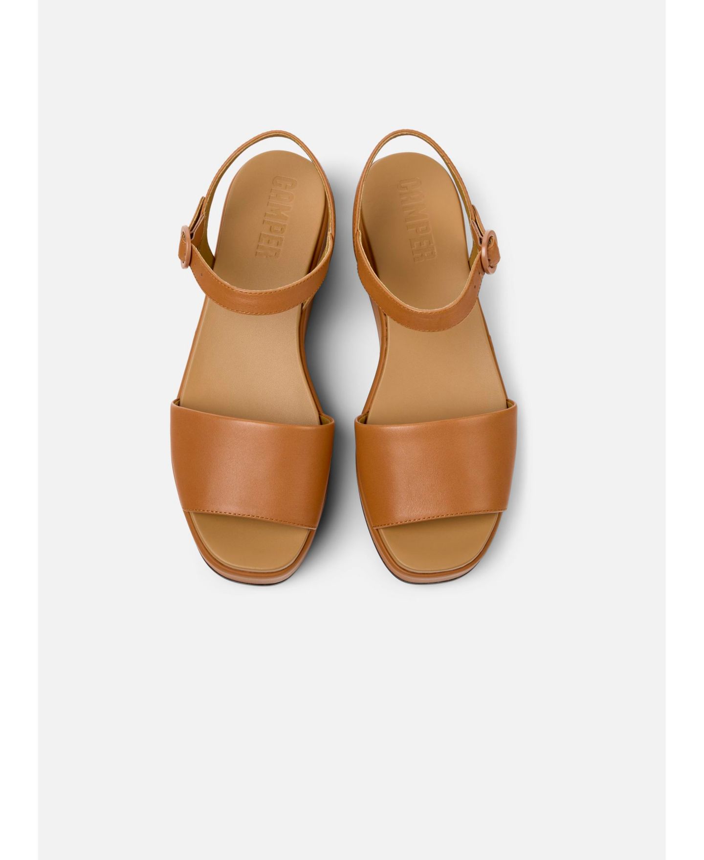 Женские сандалии Camper Misia Leather, цвет: Коричневый — фото 2