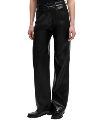 Hugo Boss - BOSS by  Women's Five-Pocket Faux Leather Trousers