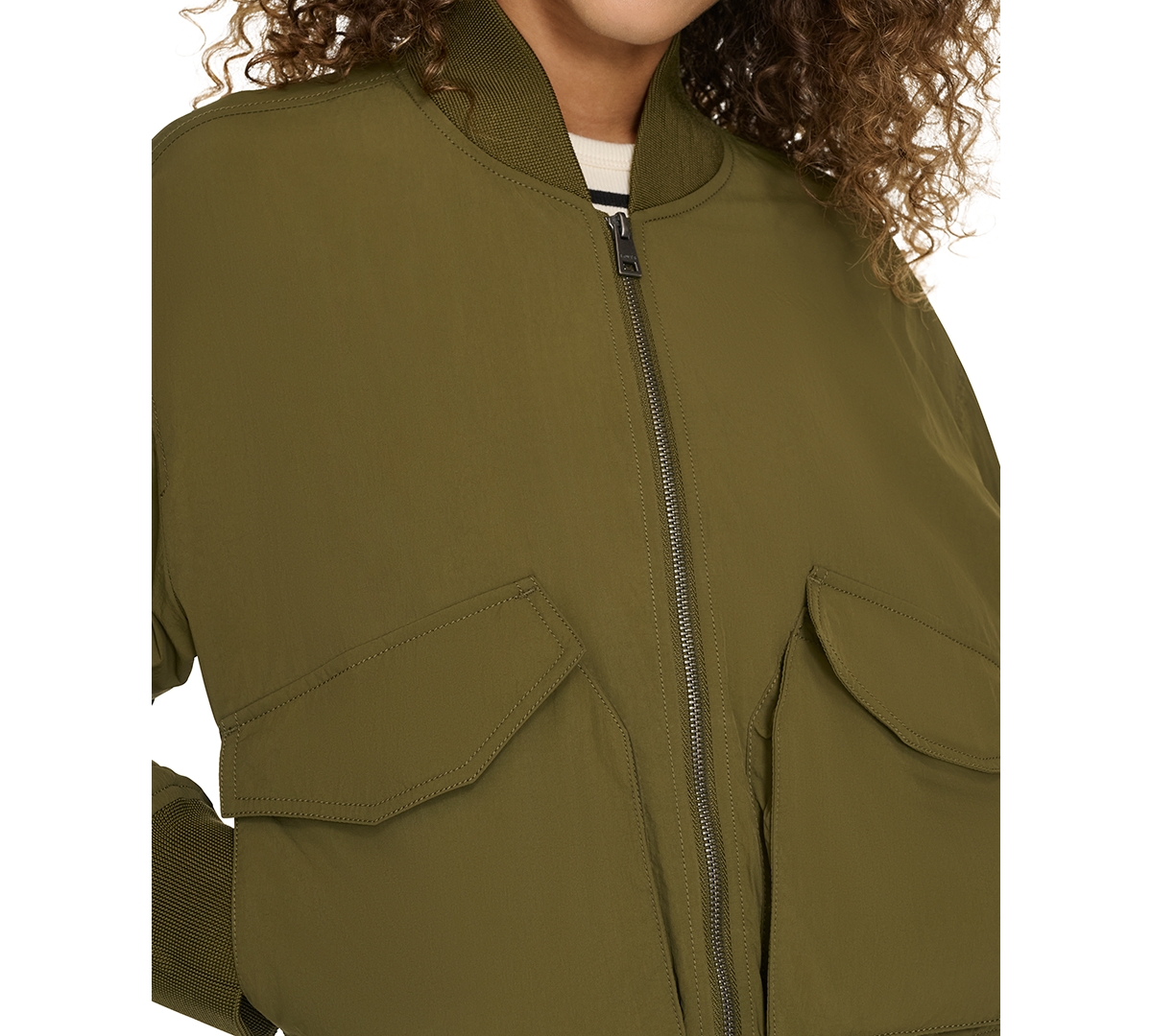 Levi's Women's Lightweight Techy Bomber Jacket In Army Green