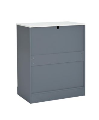 Set of 2 Freestanding Kitchen Pantry Cabinets with Adjustable Shelves