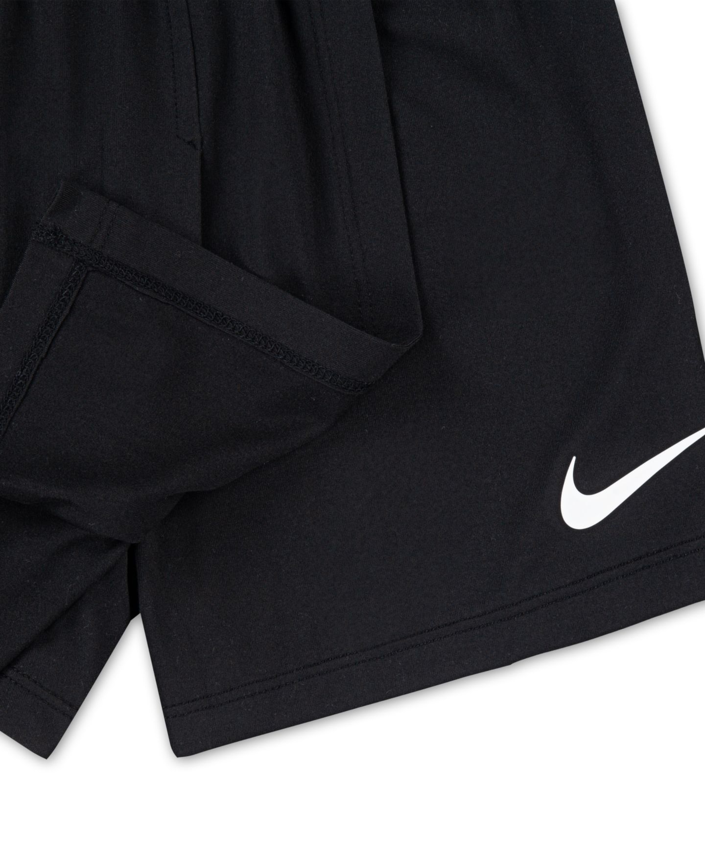 Nike Girls' 4-6X All Day Play Short-Sleeve T-Shirt and Skort, 2-Piece Set, цвет: Чёрный / Белый — фото 6