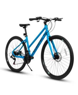 Streamdale 700C Road Hybrid Bike for Adult, 21-Speed Road Bike Road Bicycle Carbon Steel Frame/Dual-Disc Brakes/Multiple Colors