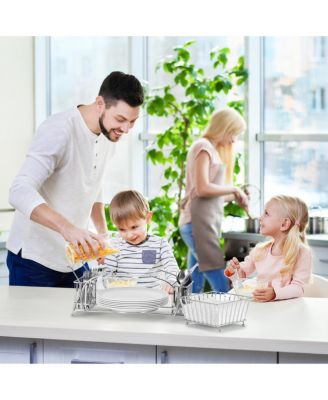 4 Section all-in-one Buffet Utensil Caddy - Ideal for Dining Table, Party, Buffet, Kitchen, Entertaining