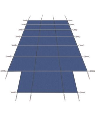 Pool Safety Cover: 16x32ft Rectangle Inground, Triple-Stitched Mesh