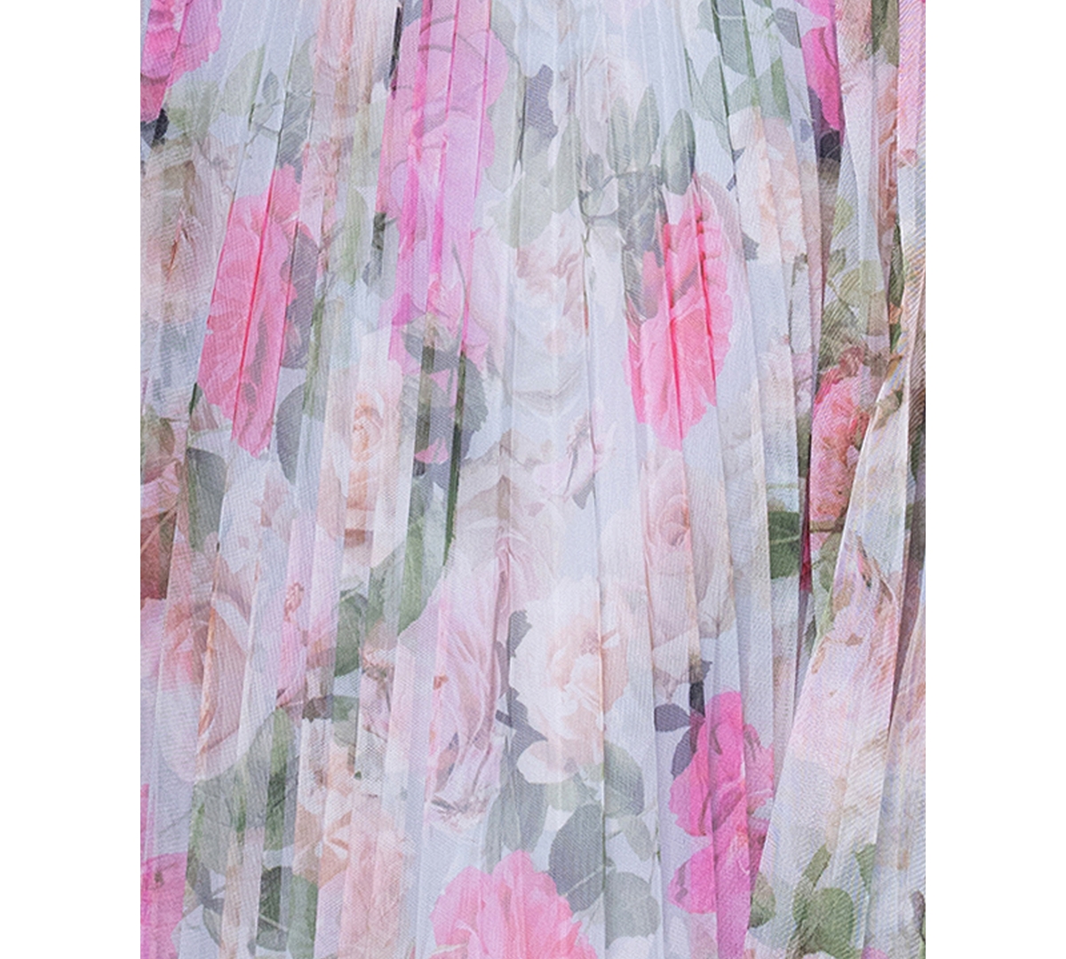 Shop Betsy & Adam Petite Pleated Tulle Midi Dress In Multi