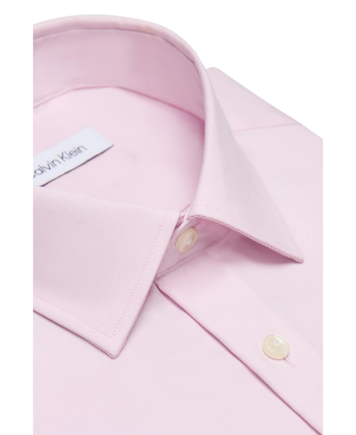 Calvin Klein Mens Regular Fit Office Dress Shirt In Pink