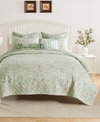 Olivia Garden Toile 3-Pc. Quilt Set, Full/Queen