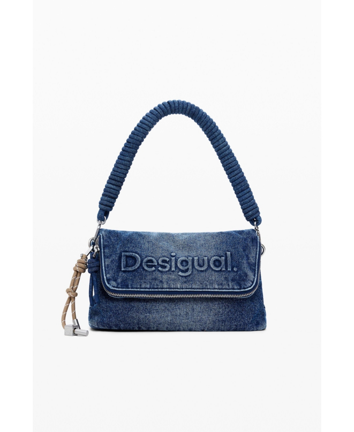 Women's Denim crossbody bag - Medium blue