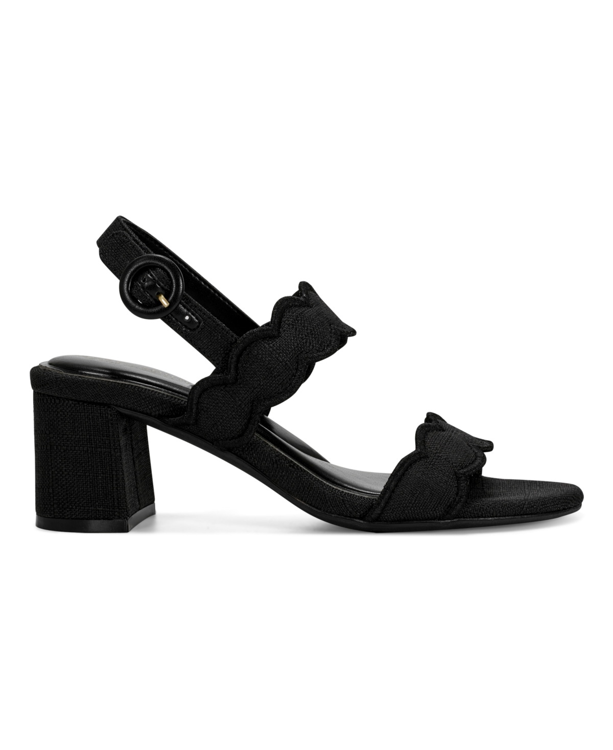 Shop Easy Spirit Women's Daana Block Heel Slingback Sandals In Black