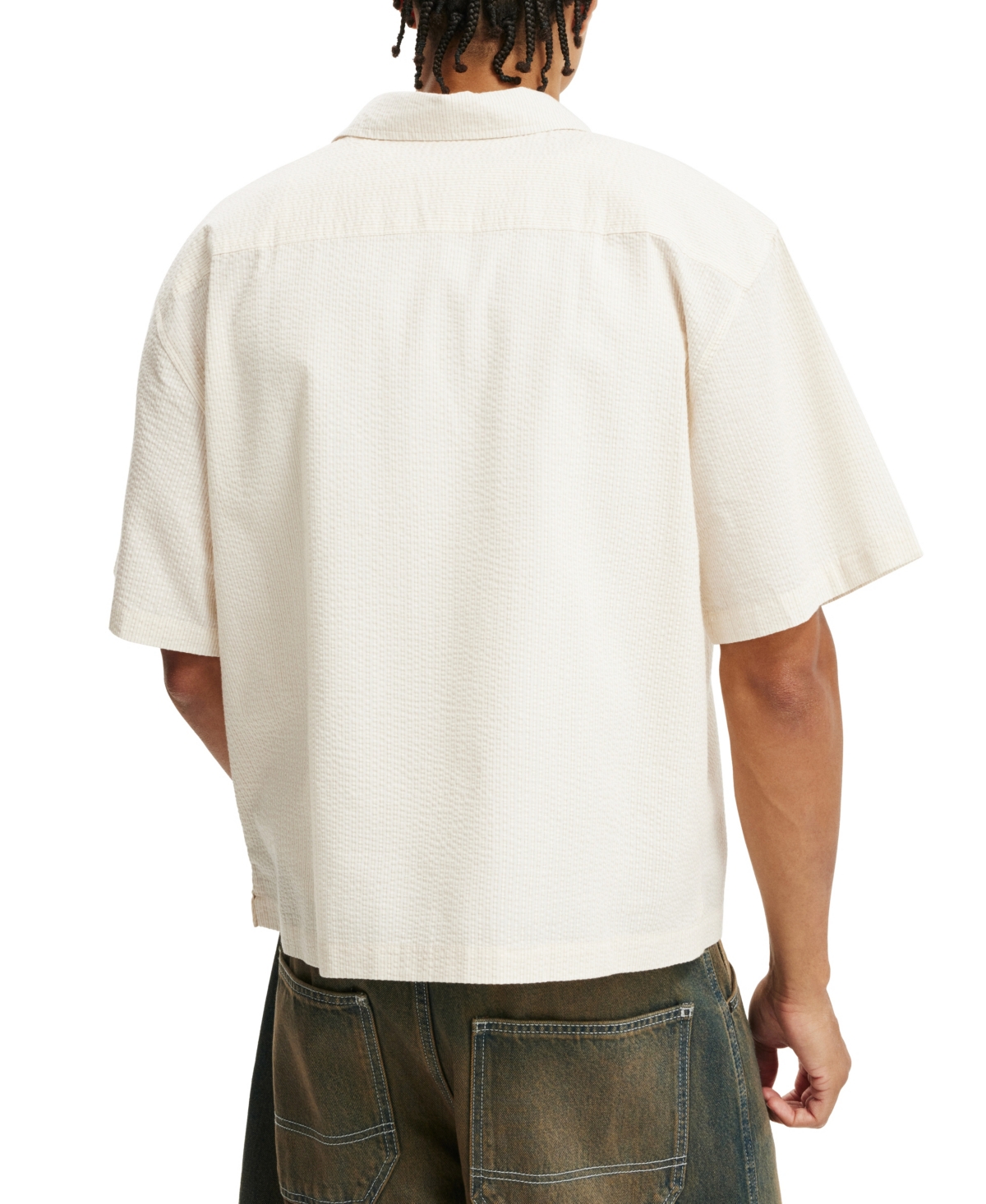 COTTON ON MEN'S VENTURA SHORT SLEEVE SHIRT 