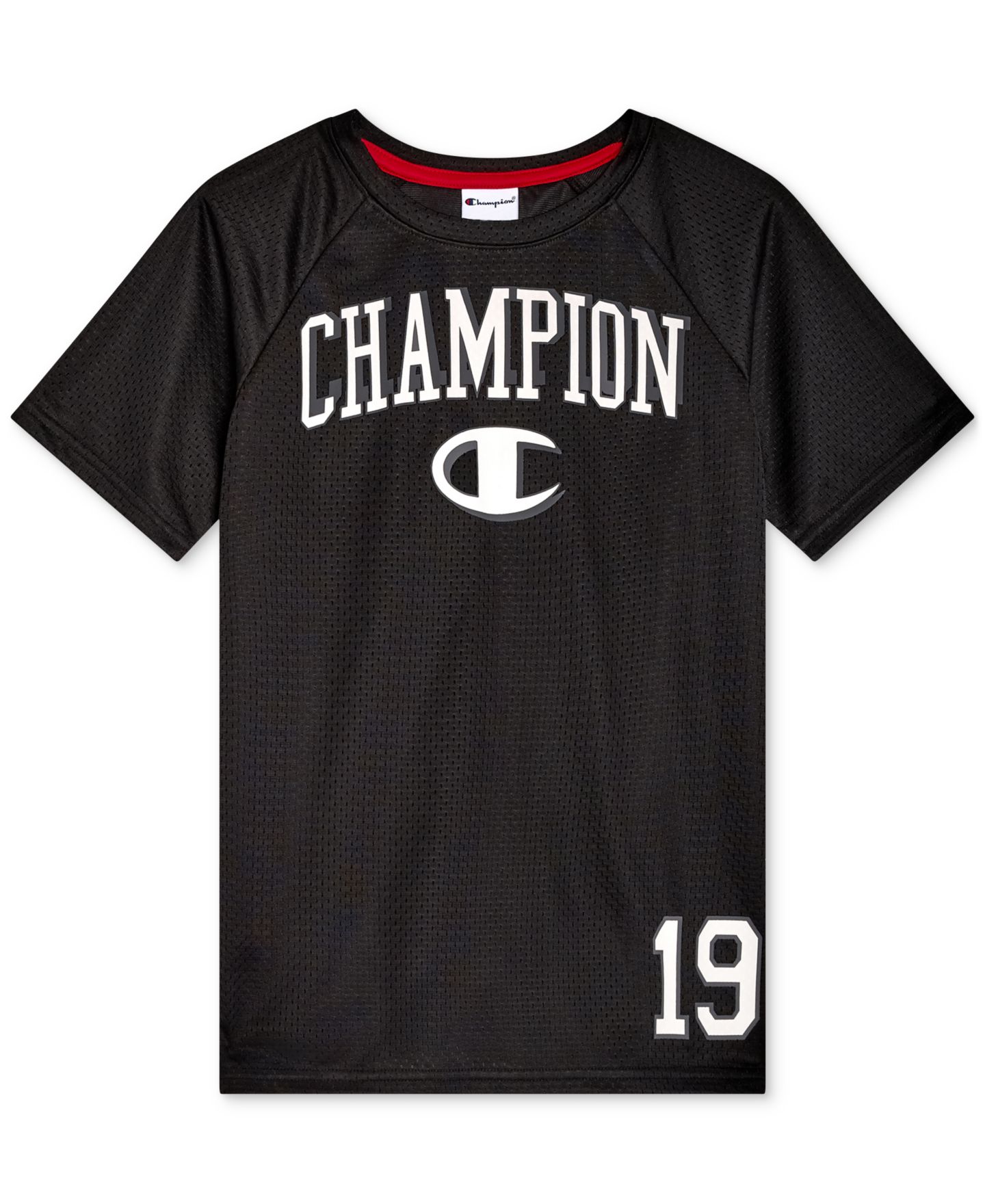 Рубашка Champion Football Jersey Shirt для мальчиков, цвет: Чёрный — фото 3
