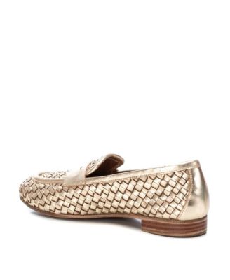 Carmela Leather Collection Women's Braided Flats by Xti