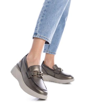Carmela Leather Collection Women's Wedge Moccasins