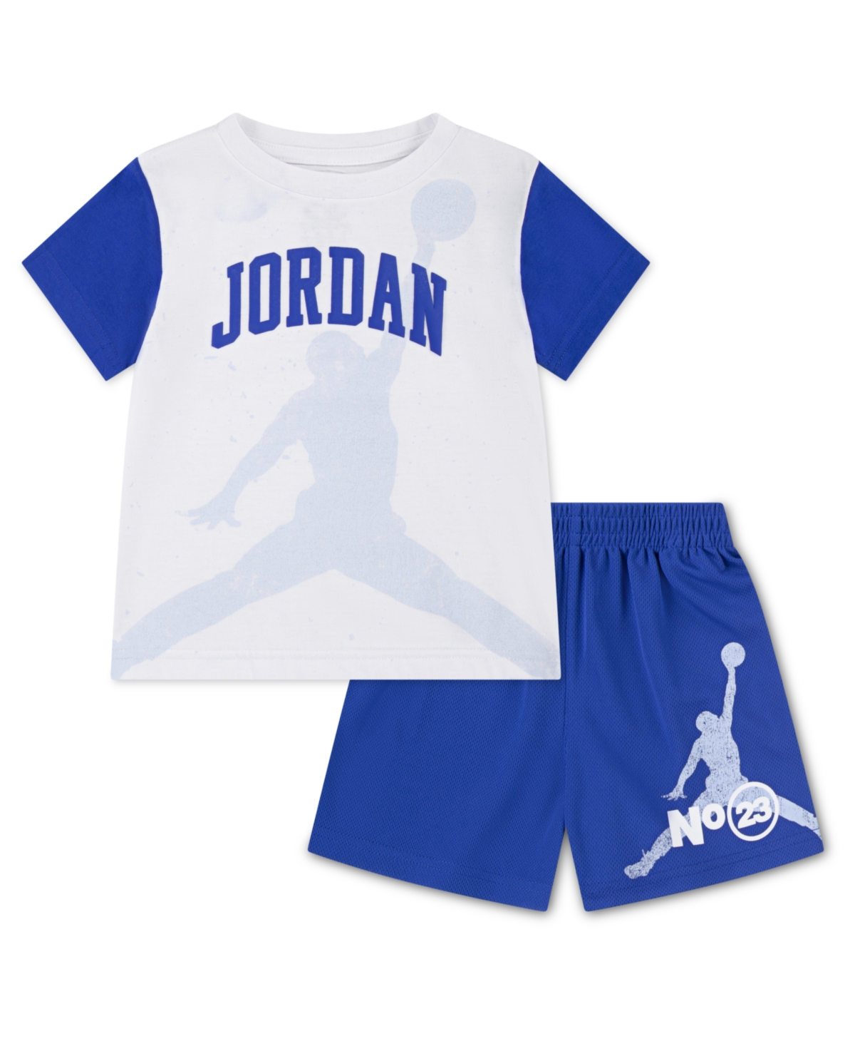 Jordan Toddler Boys 2-piece 1984 Jumpman Shorts And T-shirt Set In Racer Blue