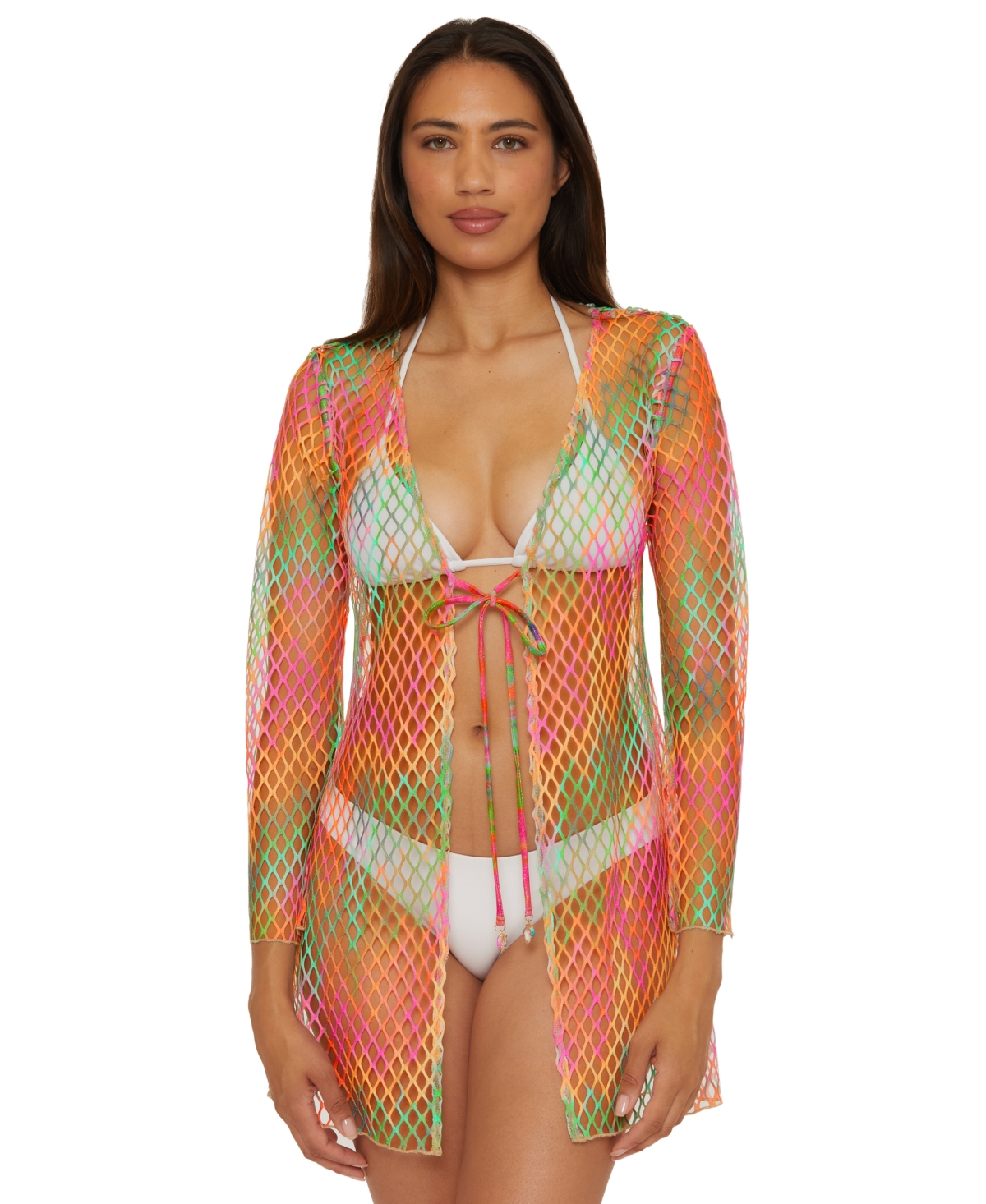 Women's Mirage Fishnet Tunic Cover-Up - Multi