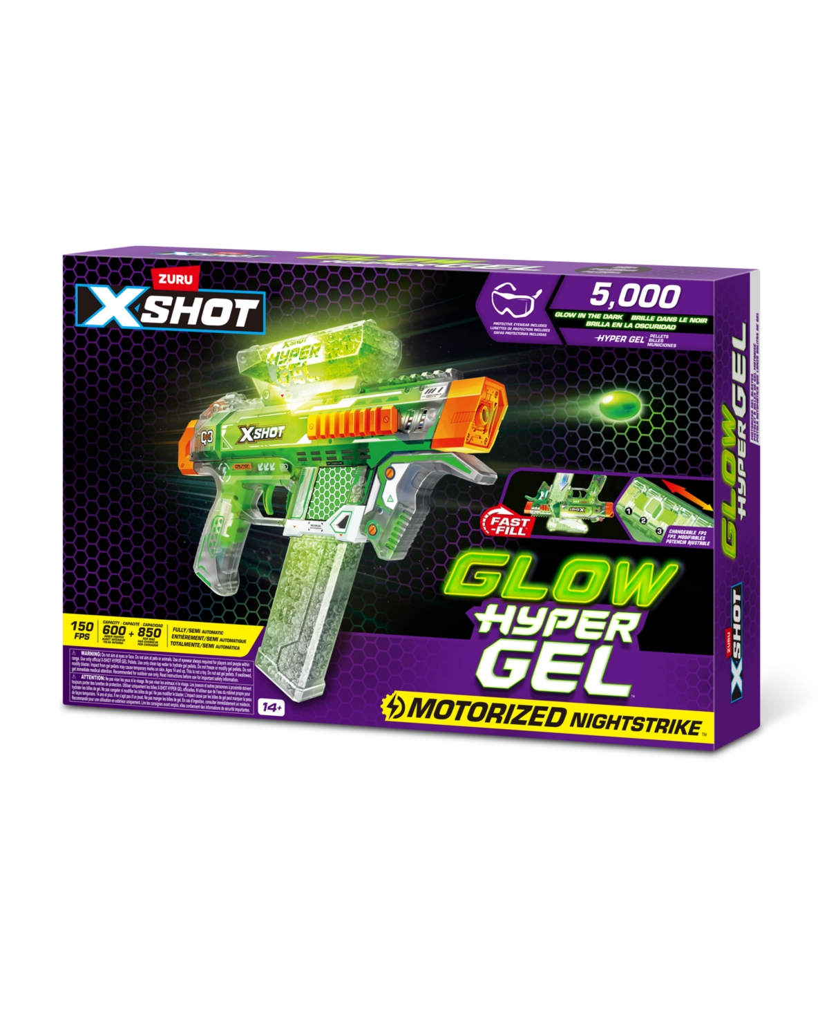 X-shot Hyper Gel Glow In The Dark Blaster In No Color