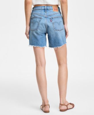 501® Mid-Thigh High Rise Straight Fit Denim Shorts